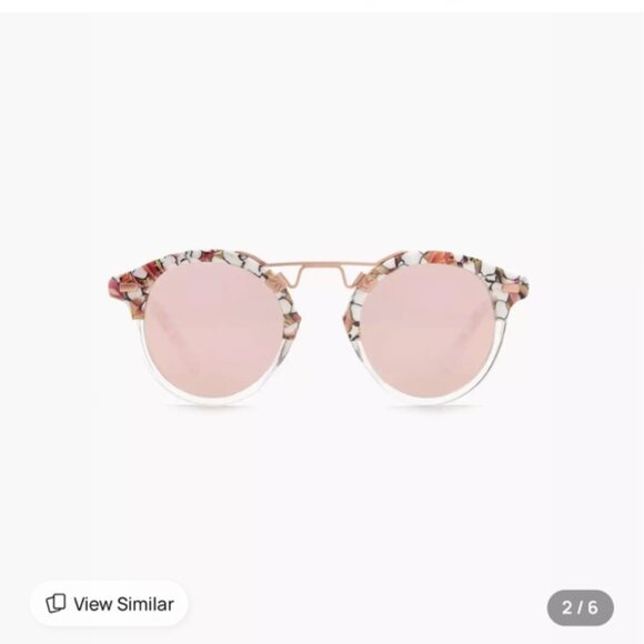 NWT. KREWE ST. LOUIS MIRRORED | LOTUS TO CRYSTAL ROSE GOLD - Picture 3 of 10